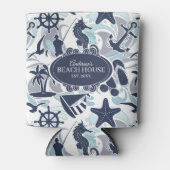 Rafraîchisseur Pour Canette Nautical Beach (Devant)