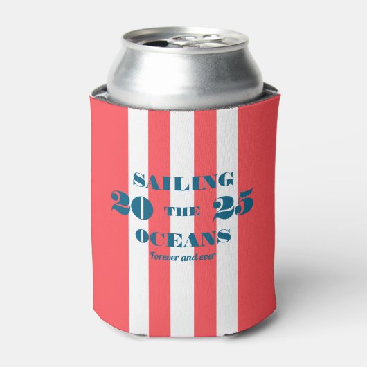 Rafraîchisseur Pour Canette Nautical Party Can Cooler (Can devant)