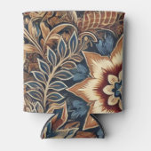 Rafraîchisseur Pour Canette Navy Terracotta Boho Batik Aquarelle Florale (Devant)