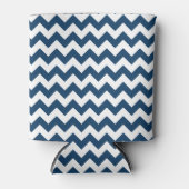 Rafraîchisseur Pour Canette Navy Zigzag, Navy Chevron, Motif géométrique (Devant)