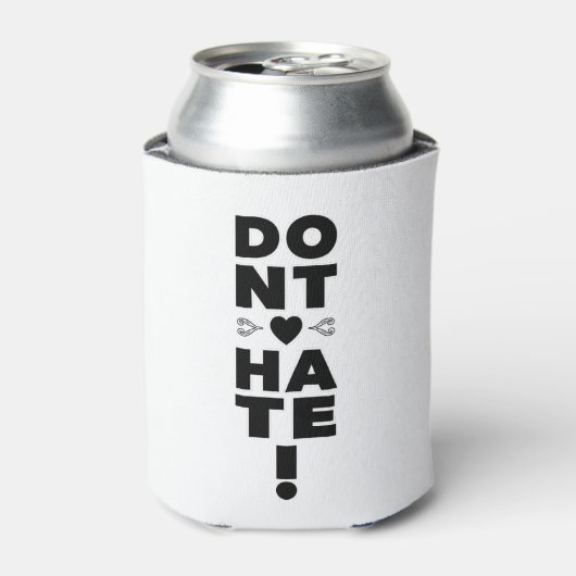 Rafraîchisseur Pour Canette Ne détestez pas l'histoire NOIRE (Can devant)