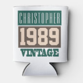 Rafraîchisseur Pour Canette Né en 1989, année de naissance personnalisée (Devant)