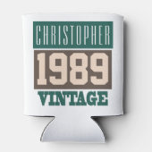 Rafraîchisseur Pour Canette Né en 1989, année de naissance personnalisée (Dos)