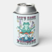 Rafraîchisseur Pour Canette "Ne haïssez pas, méditez" | Grenouille pacifique e (Can Dos)