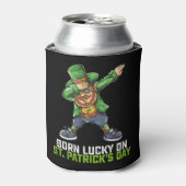 Rafraîchisseur Pour Canette Né Lucky Sur St Patrick's Day Dabbing Birthday (Can devant)