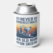 Rafraîchisseur Pour Canette ne sous-estimez jamais un vieil homme en skis (Can Dos)