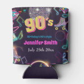 Rafraîchisseur Pour Canette Neon Disco Vibes des années 90 Stytle (Dos)