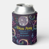 Rafraîchisseur Pour Canette Neon Glow Disco Dance Anniversaire (Can devant)