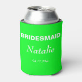 Rafraîchisseur Pour Canette Neon Green Bride Mariage Bridesmaid (Can devant)