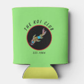 Rafraîchisseur Pour Canette Neon Koi Vert Personnalisé Isolé Pâte refroidissan (Dos)