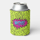 Rafraîchisseur Pour Canette Neon Retro 80's 90's Scribbled Wow! Typographie (Can Dos)