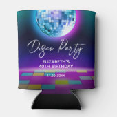 Rafraîchisseur Pour Canette Neon Retro Disco Party Dance Nuit Anniversaire (Dos)