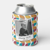 Rafraîchisseur Pour Canette Neon Seventies 70's Retro 50th Birthday Photo (Can devant)