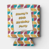 Rafraîchisseur Pour Canette Neon Seventies 70's Retro 50th Birthday Photo (Dos)