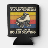 Rafraîchisseur Pour Canette Never Underestimate An Old Woman On A Bicycleunder (Dos)