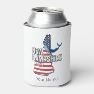 Rafraîchisseur Pour Canette New Hampshire États-Unis Retro State Map