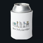 Rafraîchisseur Pour Canette New York City Hanoukka NYC Fête juive Chanukah<br><div class="desc">Il présente une illustration originale de stylo et d'encre d'une rangée de monuments classiques de New York, "habillé" pour les vacances à Hanoukka. Idéal pour tous ceux qui vivent ou aiment NYC ! Ne vois-tu pas exactement ce que tu cherches ? Vous avez besoin d'aide pour la personnalisation ? Cliquez...</div>