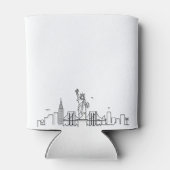 Rafraîchisseur Pour Canette New York stylisé | Mariage peut refroidir (Dos)