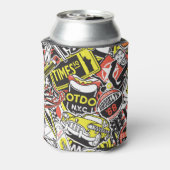 Rafraîchisseur Pour Canette New York urbain : patchwork autocollant. (Can Dos)