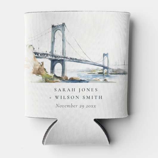 Rafraîchisseur Pour Canette Newport Rhode Island Mariage des États-Unis (Devant)