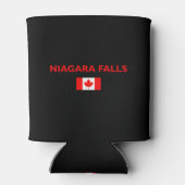 Rafraîchisseur Pour Canette Niagara Falls Canada Drapeau canadien Couleur fonc (Dos)