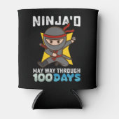 Rafraîchisseur Pour Canette Ninja'd May Way through 100 Days of School (Devant)