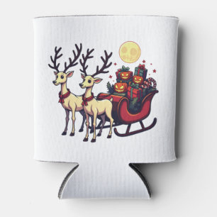 Rafraîchisseur Pour Canette Noël à Halloween Reindeer Citrouille présente