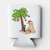 Rafraîchisseur Pour Canette Noël à la plage (Dos)