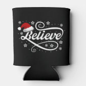 Rafraîchisseur Pour Canette Noël Croire Père Noël - Noir de chapeau de Père No (Dos)