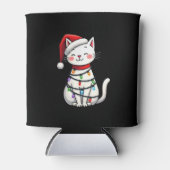 Rafraîchisseur Pour Canette Noël de l'arbre de Noël du chat (5) (Devant)