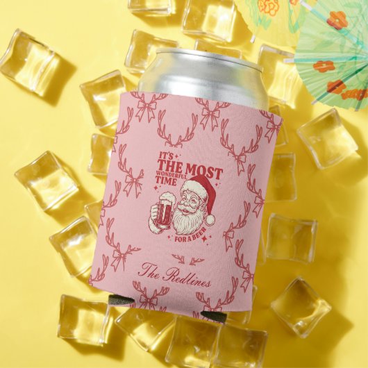 Rafraîchisseur Pour Canette Noël de Père Noël à main fantaisie (Été in situ)