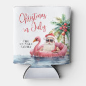 Rafraîchisseur Pour Canette Noël De Plage En Juillet (Devant)