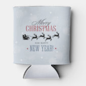 Rafraîchisseur Pour Canette Noël de Santa and his Flying (Devant)