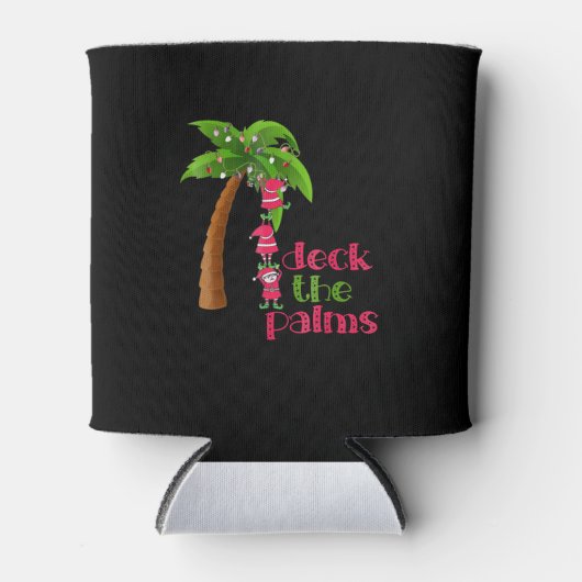 Rafraîchisseur Pour Canette Noël En Juillet Beach Deck Palms Cruise (Devant)