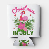 Rafraîchisseur Pour Canette Noël en juillet joli été flamingo (Dos)