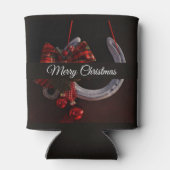 Rafraîchisseur Pour Canette Noël équestre pendre en fer à cheval Photo (Dos)