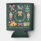 Rafraîchisseur Pour Canette Noël Favoris Choses Coquette Nutcracker rose (Devant)