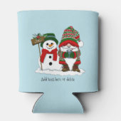 Rafraîchisseur Pour Canette Noël Gnome Snowman mignonne (Dos)