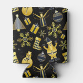 Rafraîchisseur Pour Canette Noël Gold Père Noël Snowman Stocker Motif (Dos)