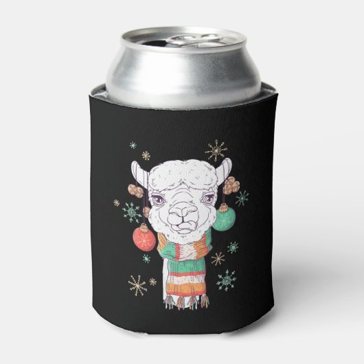 Rafraîchisseur Pour Canette Noël Llama (Can devant)