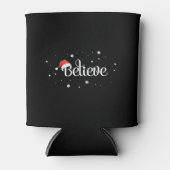 Rafraîchisseur Pour Canette Noël Noël Croire Snowflakes Santa Hat (Devant)