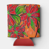 Rafraîchisseur Pour Canette Noël Poinsettia peut refroidir (Dos)