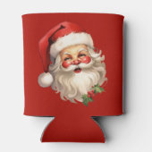 Rafraîchisseur Pour Canette Noël rétro Holly Jolly Santa Claus (Dos)