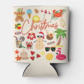 Rafraîchisseur Pour Canette Noël tropical (Devant)