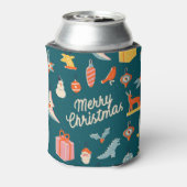 Rafraîchisseur Pour Canette Noël Vintage : Illustration Festive. (Can Dos)