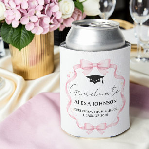 Rafraîchisseur Pour Canette Noeud Rose Promotion 2026 Casquette De Diplômé