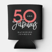 Rafraîchisseur Pour Canette Noir 50 et fabuleux moderne 50e anniversaire (Dos)