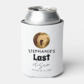 Rafraîchisseur Pour Canette Noir et Blanc avec Or Dernière Disco d'Enterrement (Can devant)