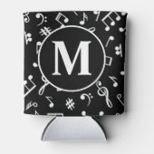 Rafraîchisseur Pour Canette Noir et blanc Monogram Music Note (Devant)