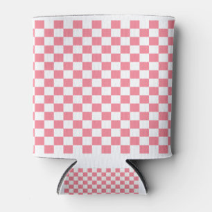 Rafraîchisseur Pour Canette Noir rose et blanc Checkered